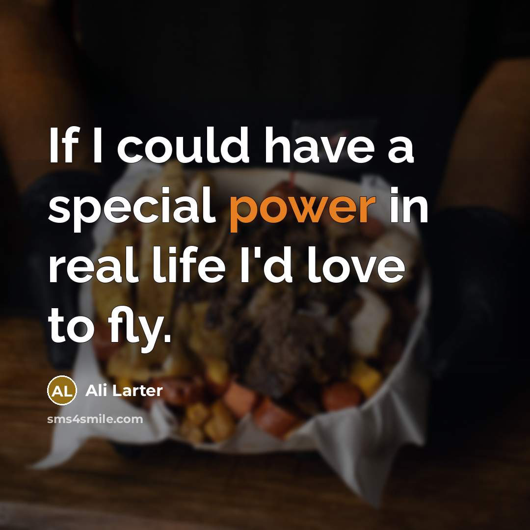 “If I could have a special power in real life…” quote by Ali Larter