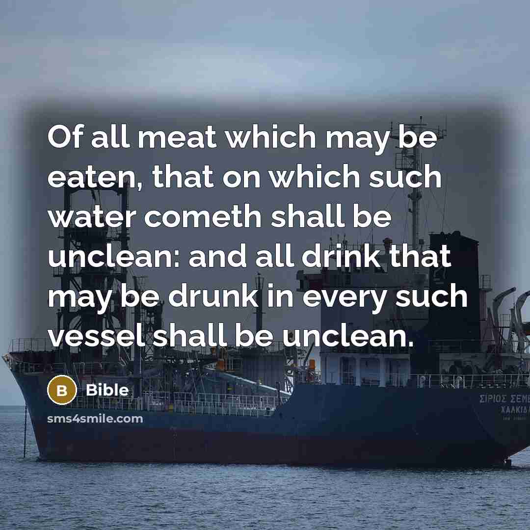 “Of all meat which may be eaten, that on which…” quote by Bible