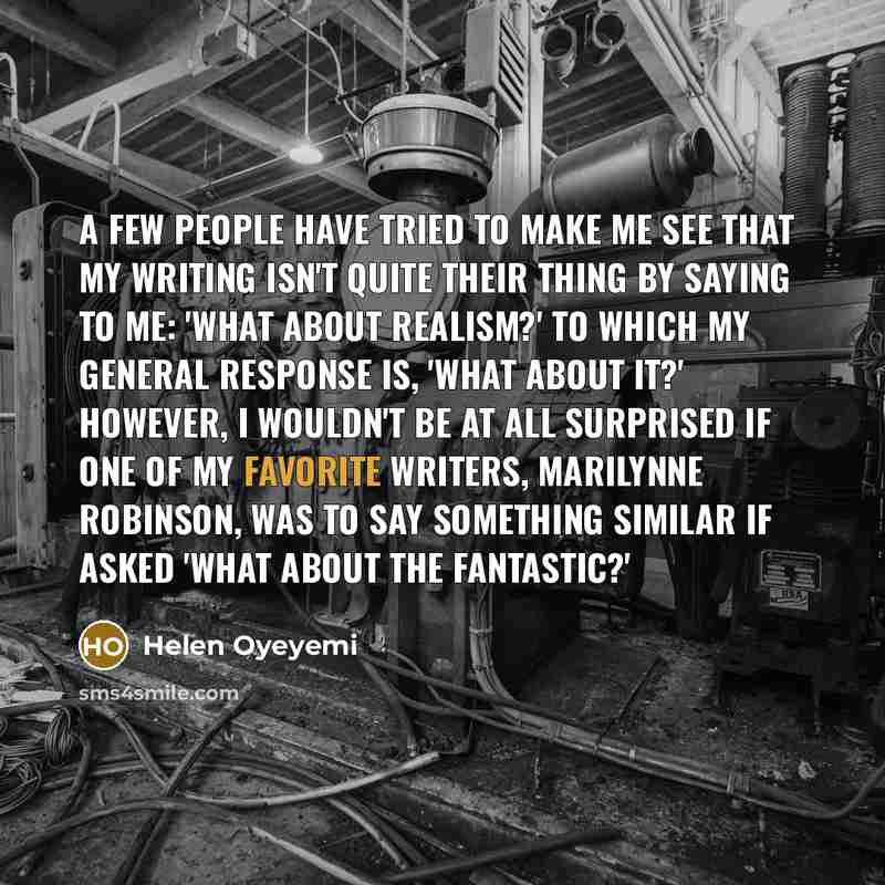 “A few people have tried to make me see that…” quote by Helen Oyeyemi