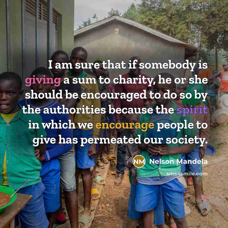 “I am sure that if somebody is giving a sum…” quote by Nelson Mandela