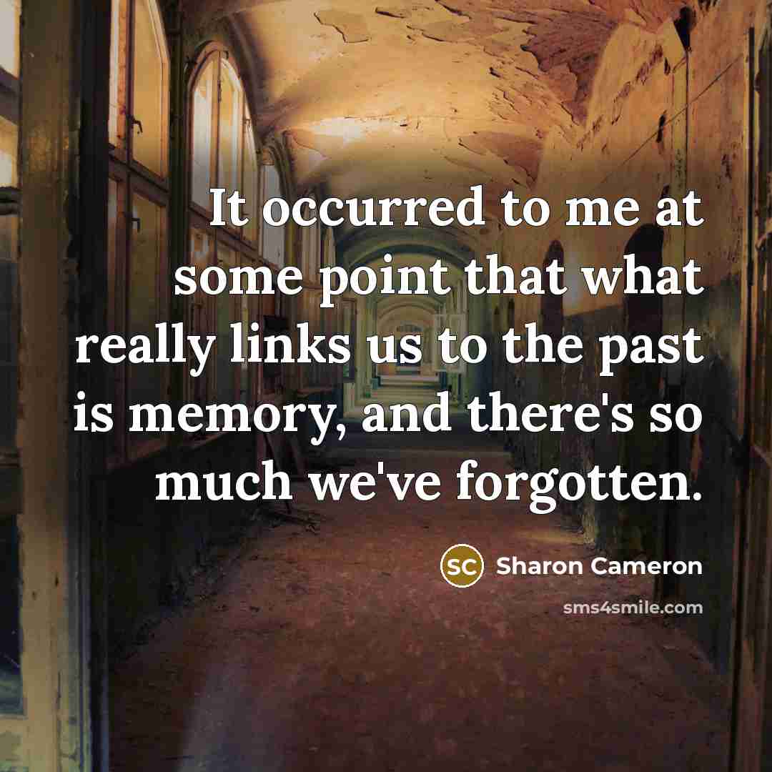 “It occurred to me at some point that what really…” quote by Sharon Cameron