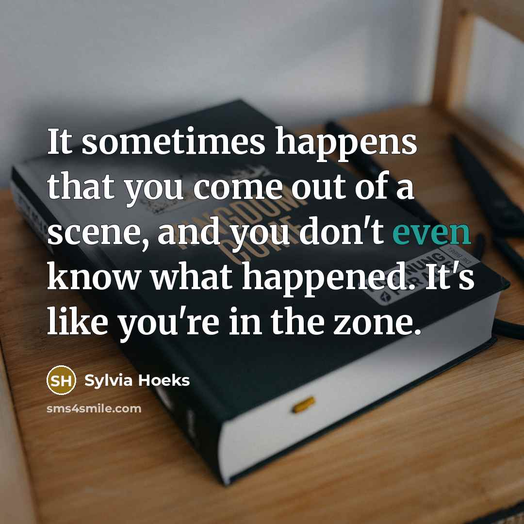 “It sometimes happens that you come out of a scene,…” quote by Sylvia Hoeks