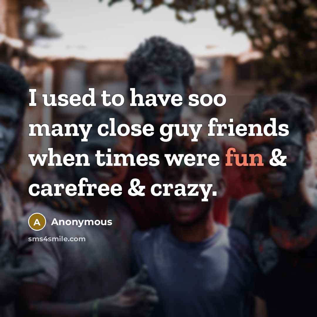 “I used to have soo many close guy friends when…” quote by Anonymous