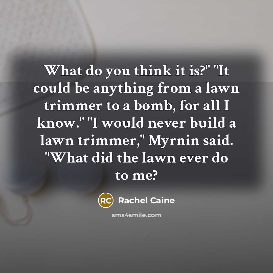 “What do you think it is?" "It could be anything…” quote by Rachel Caine
