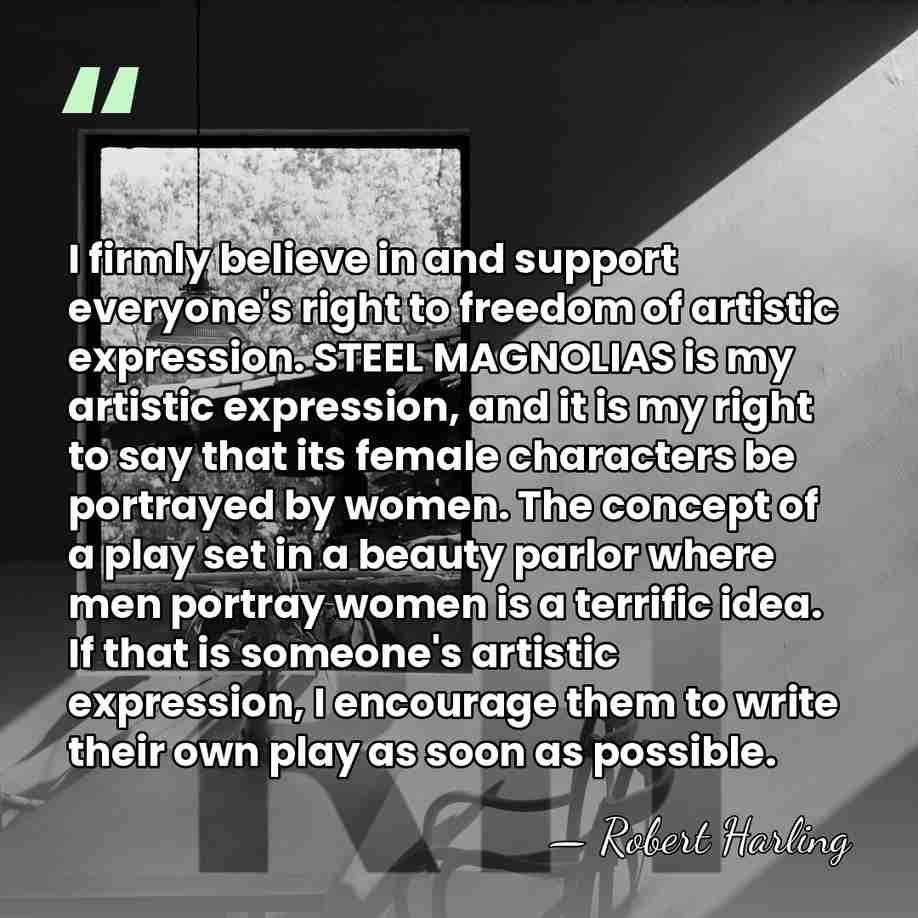I firmly believe in and support everyone's right to freedom of artistic&hellip; - Robert Harling