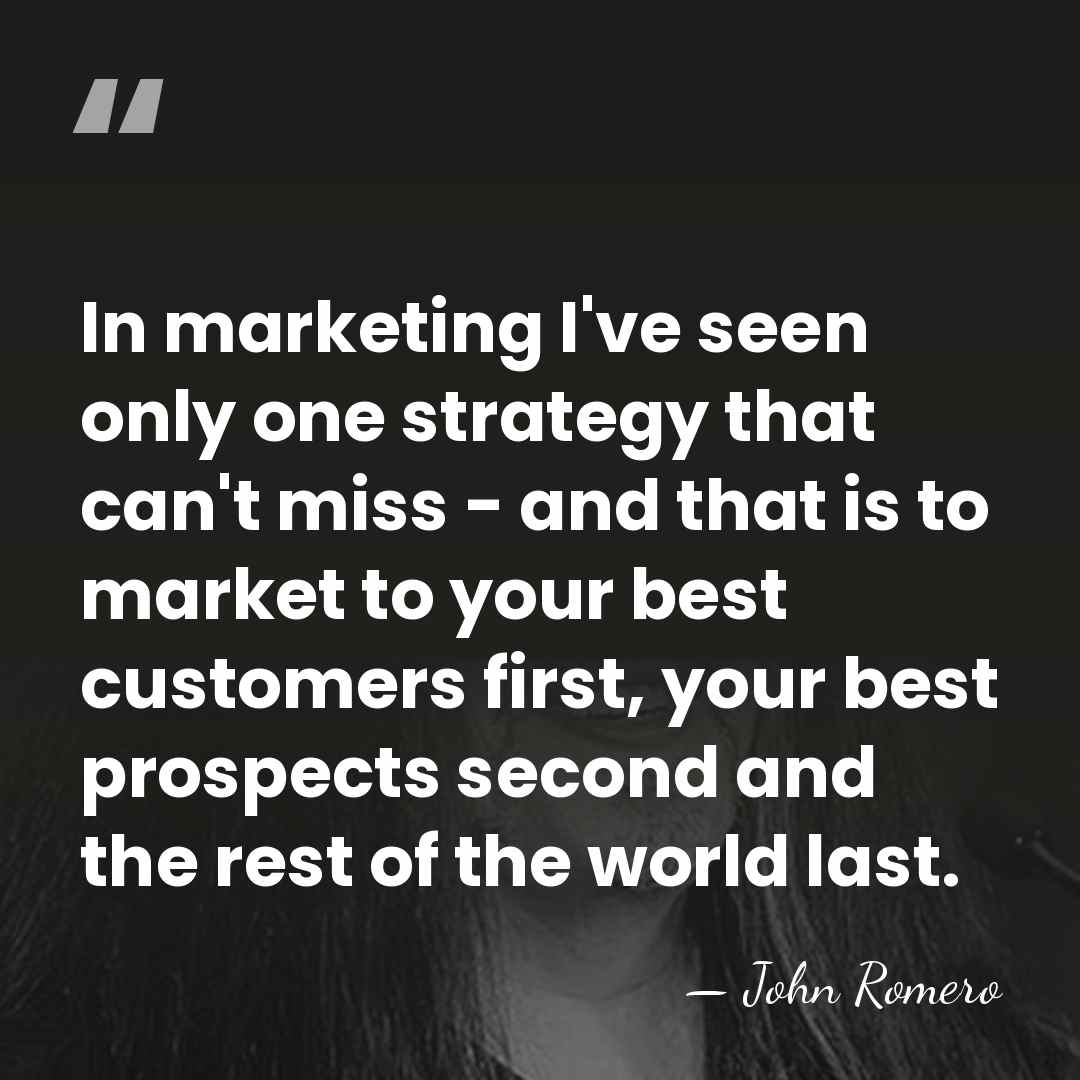 In marketing I've seen only one strategy that can't miss - and&hellip; - John Romero
