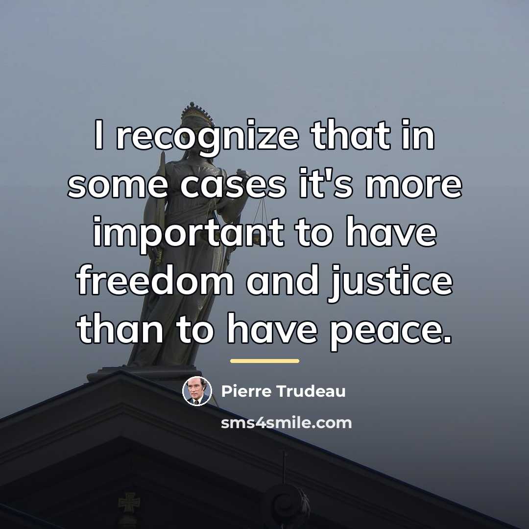 “I recognize that in some cases it's more important to…” quote by Pierre Trudeau