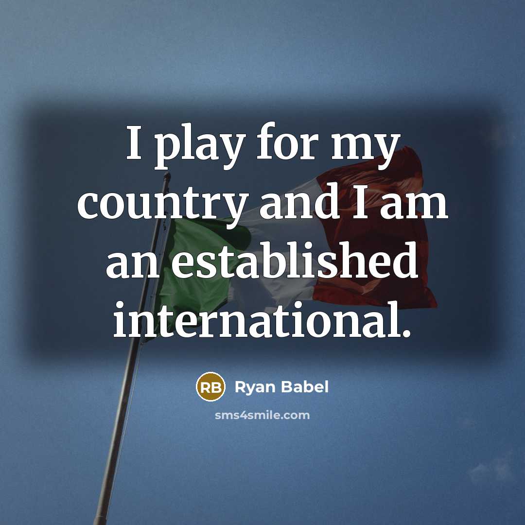 “I play for my country and I am an established…” quote by Ryan Babel