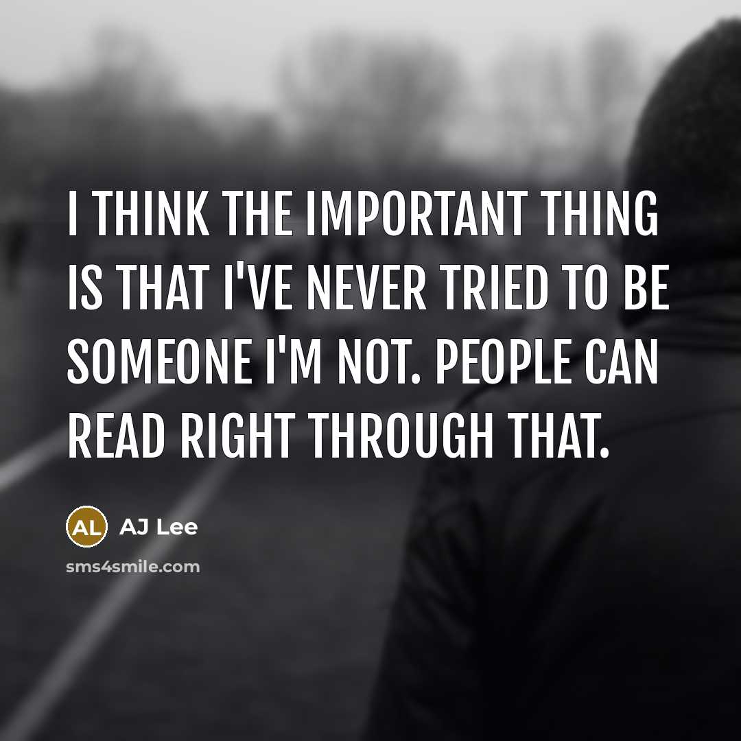 “I think the important thing is that I've never tried…” quote by AJ Lee