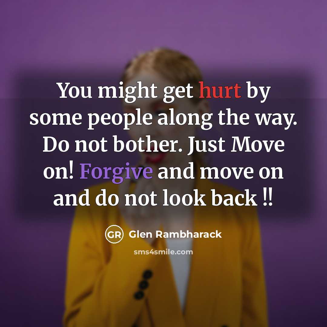 “You might get hurt by some people along the way.…” quote by Glen Rambharack