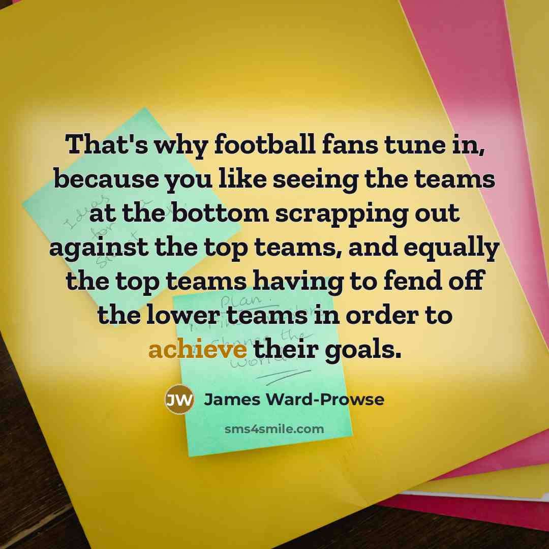 “That's why football fans tune in, because you like seeing…” quote by James Ward-Prowse