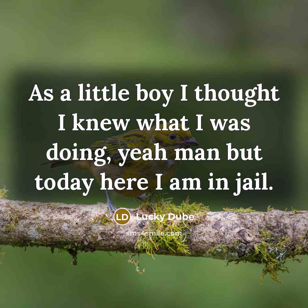“As a little boy I thought I knew what I…” quote by Lucky Dube