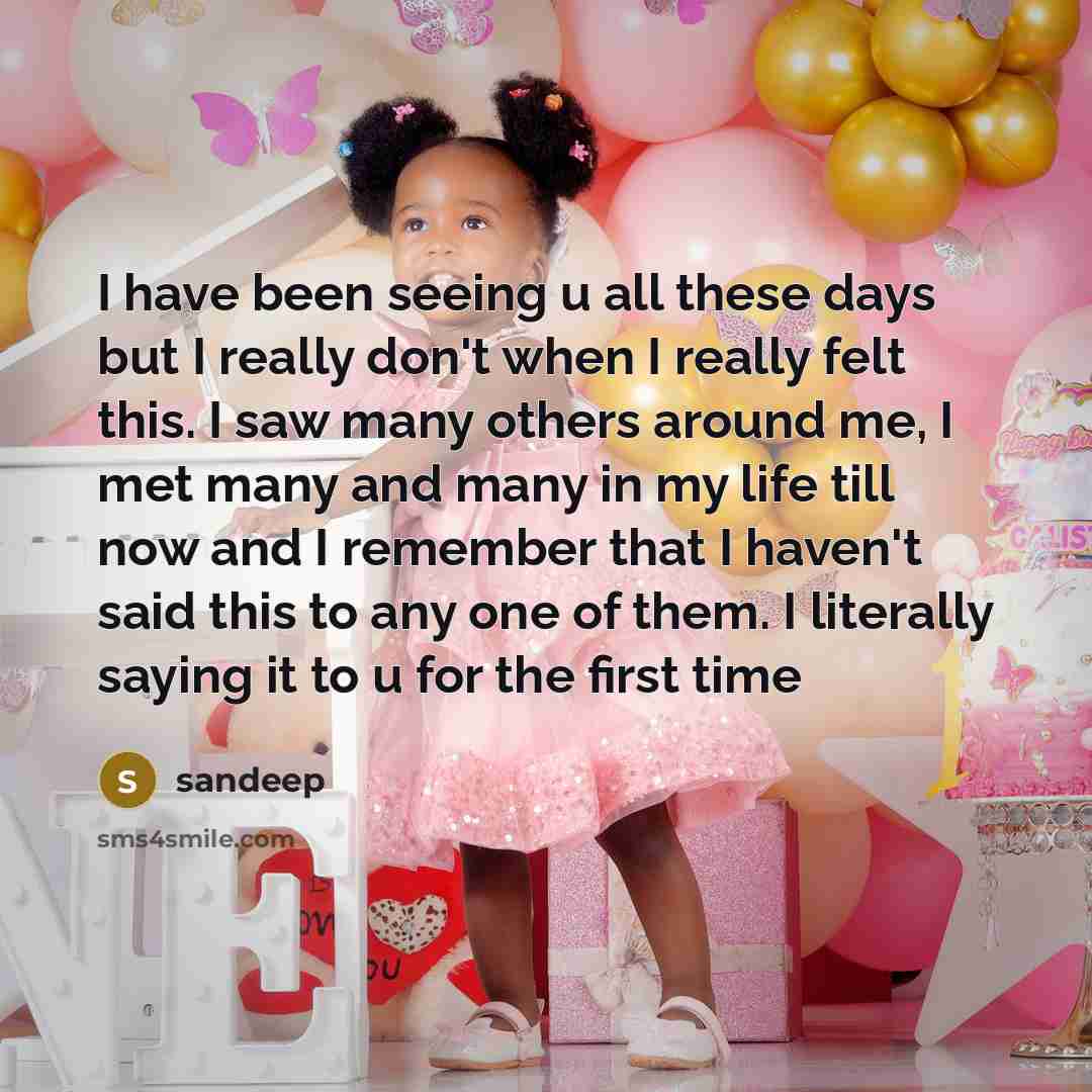 “I have been seeing u all these days but I…” quote by Sandeep
