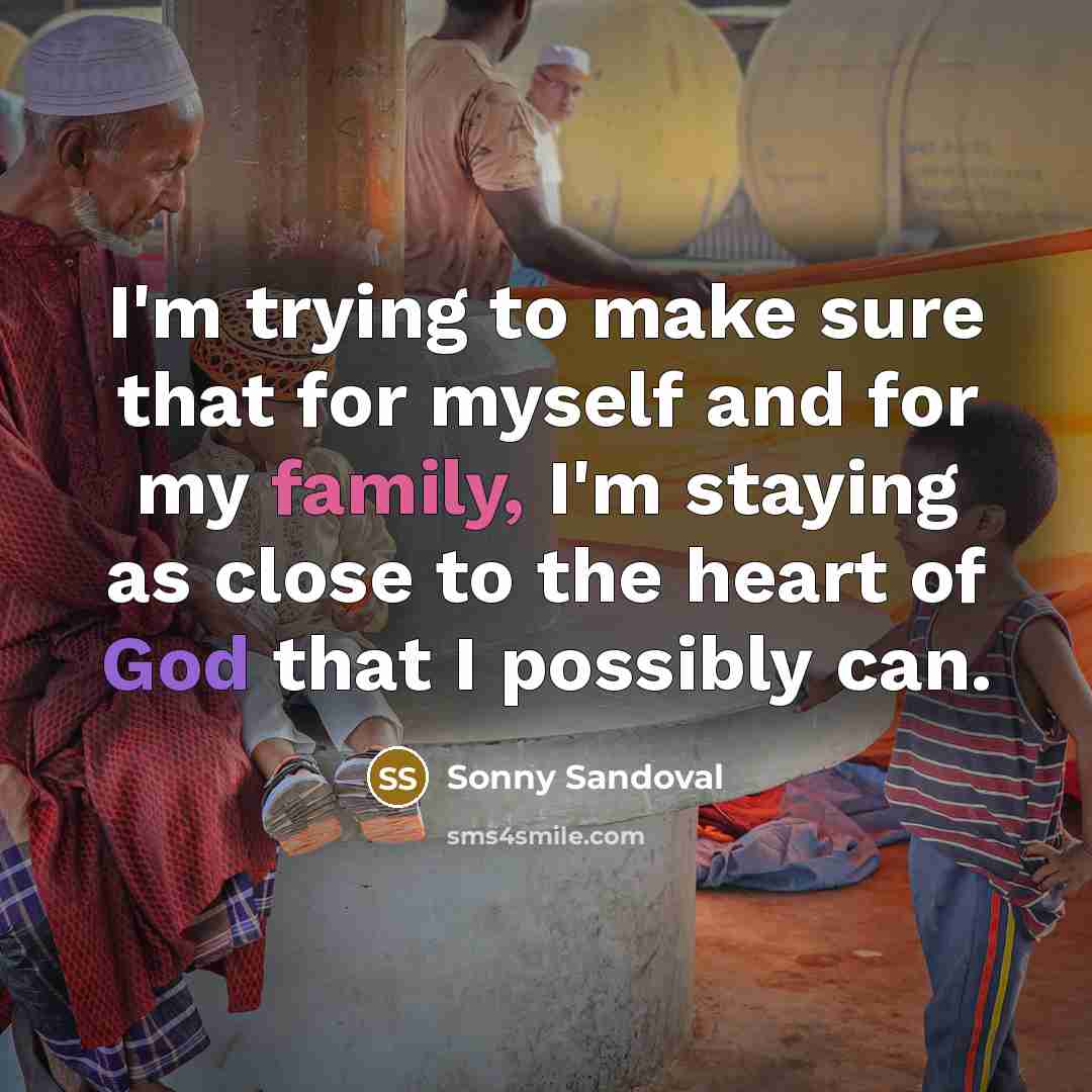 “I'm trying to make sure that for myself and for…” quote by Sonny Sandoval