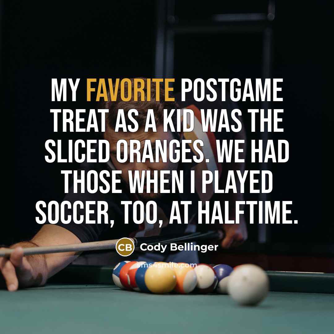 “My favorite postgame treat as a kid was the sliced…” quote by Cody Bellinger