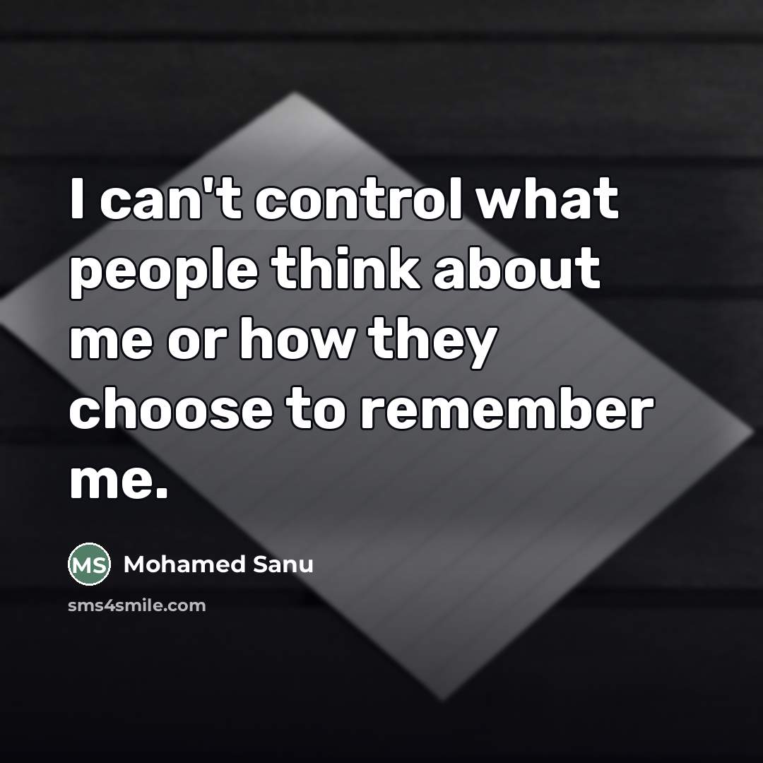 “I can't control what people think about me or how…” quote by Mohamed Sanu
