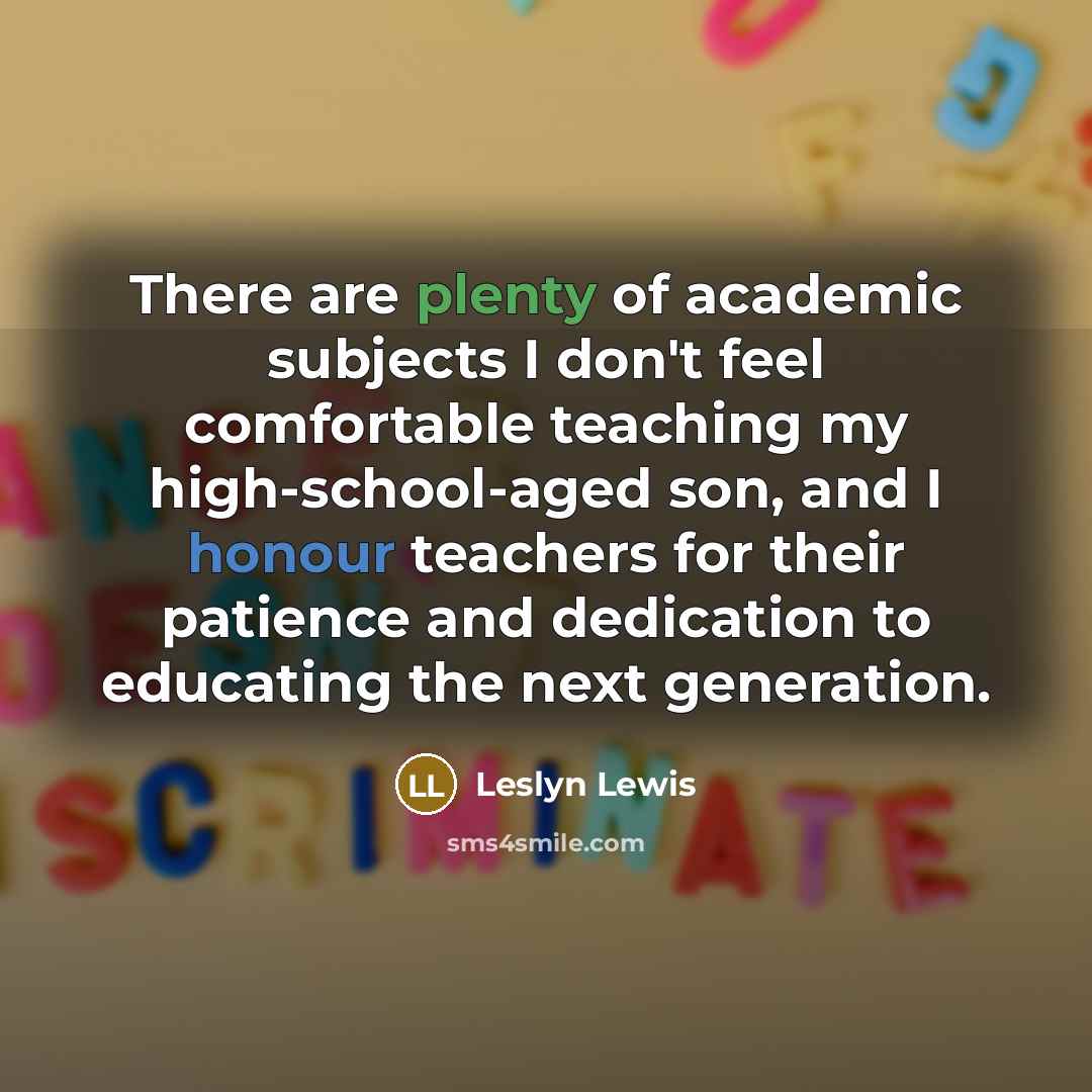 “There are plenty of academic subjects I don't feel comfortable…” quote by Leslyn Lewis