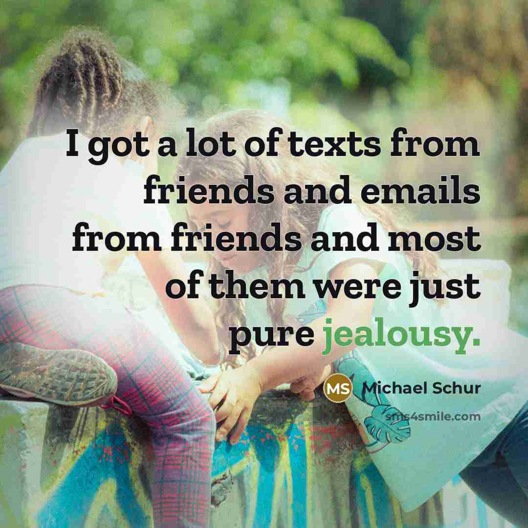 “I got a lot of texts from friends and emails…” quote by Michael Schur