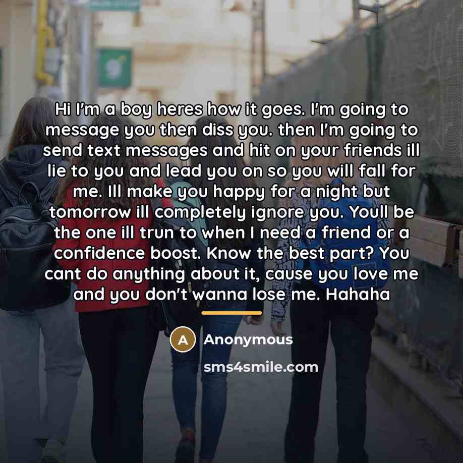 “Hi I'm a boy heres how it goes. I'm going…” quote by Anonymous