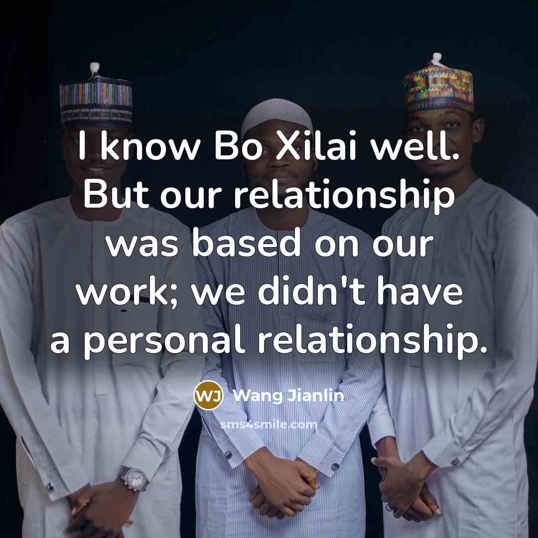 “I know Bo Xilai well. But our relationship was based…” quote by Wang Jianlin