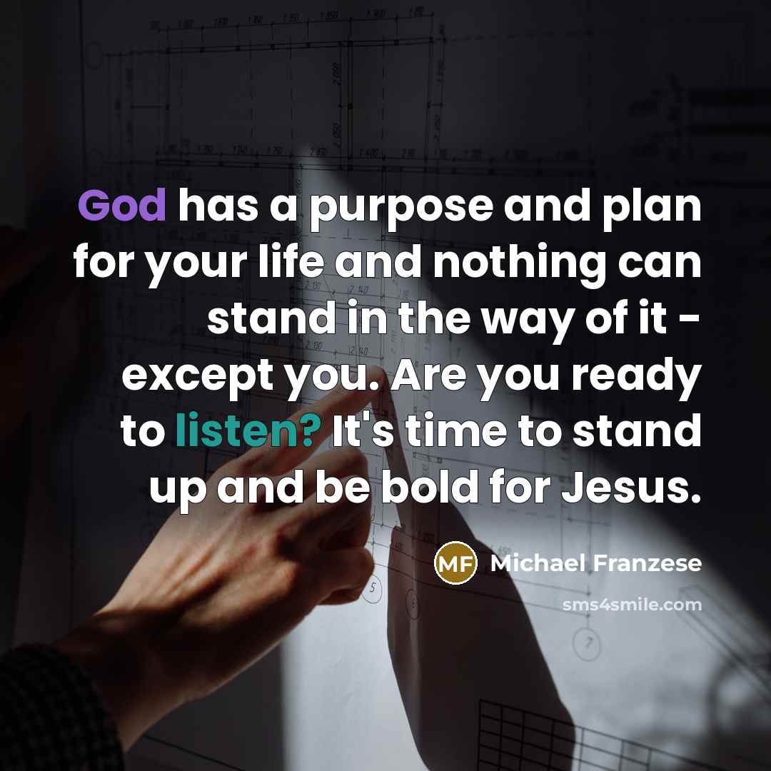 “God has a purpose and plan for your life and…” quote by Michael Franzese