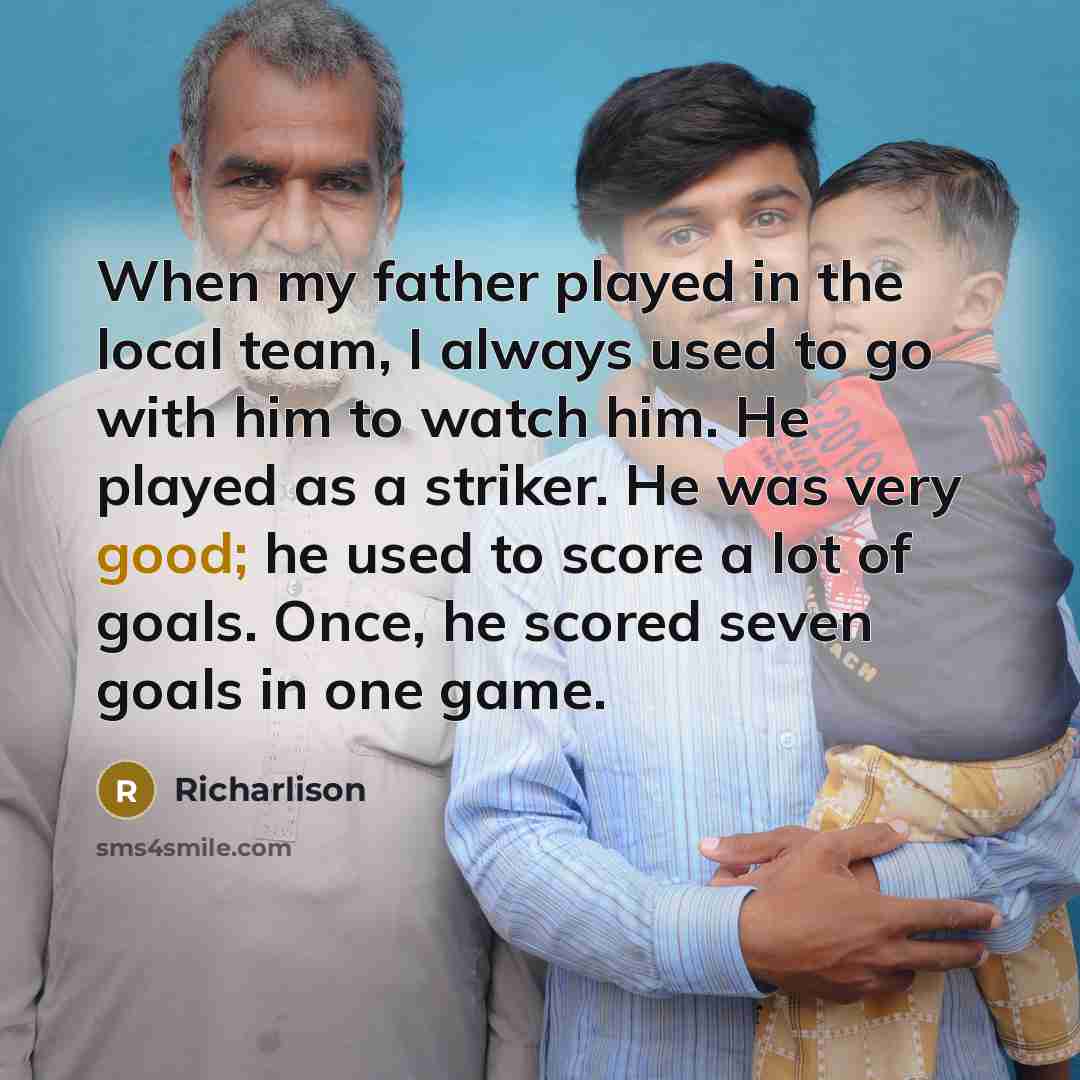 “When my father played in the local team, I always…” quote by Richarlison