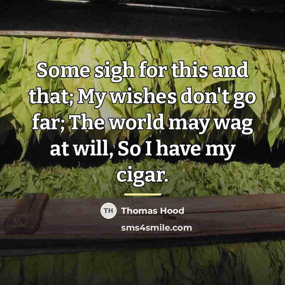 “Some sigh for this and that; My wishes don't go…” quote by Thomas Hood
