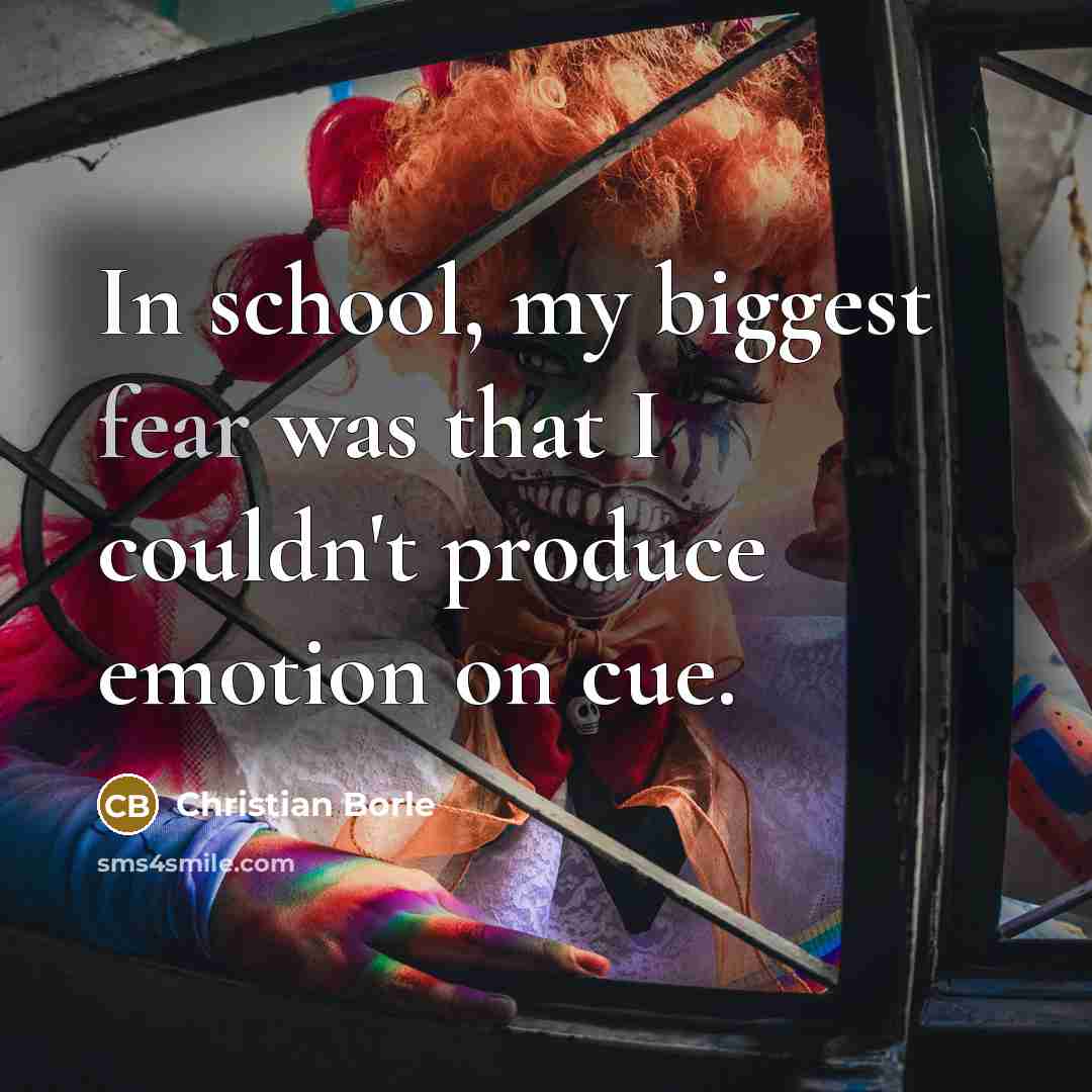 “In school, my biggest fear was that I couldn't produce…” quote by Christian Borle
