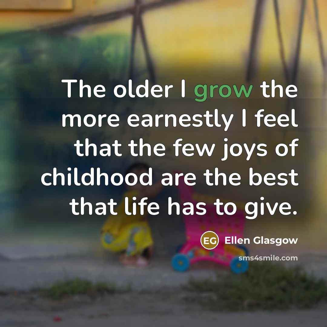 “The older I grow the more earnestly I feel that…” quote by Ellen Glasgow
