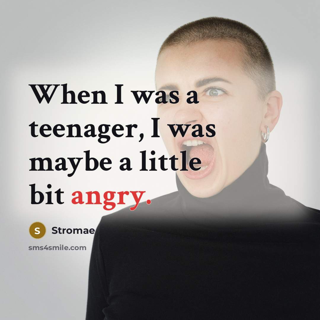 “When I was a teenager, I was maybe a little…” quote by Stromae