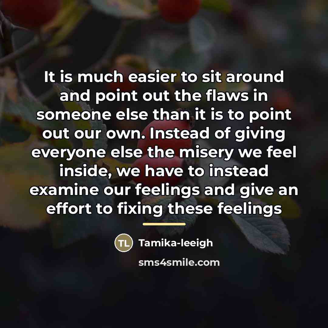 “It is much easier to sit around and point out…” quote by Tamika-leeigh