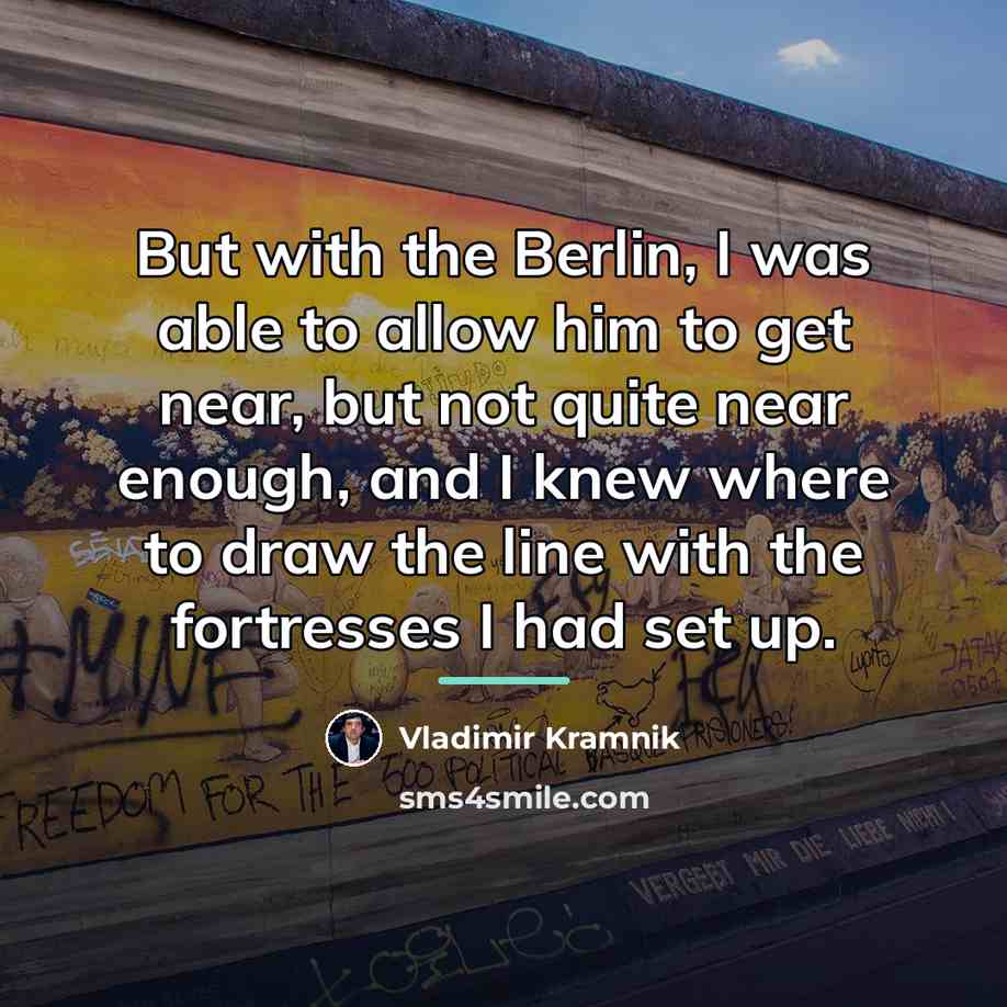 “But with the Berlin, I was able to allow him…” quote by Vladimir Kramnik