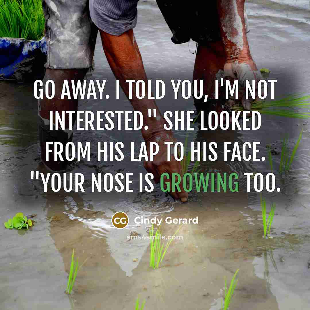 “Go away. I told you, I'm not interested." She looked…” quote by Cindy Gerard