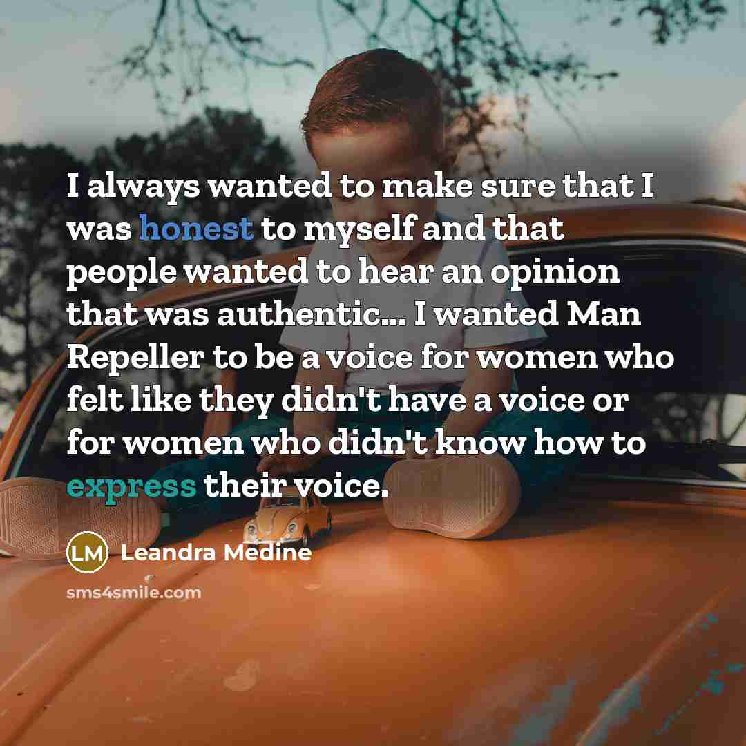 “I always wanted to make sure that I was honest…” quote by Leandra Medine