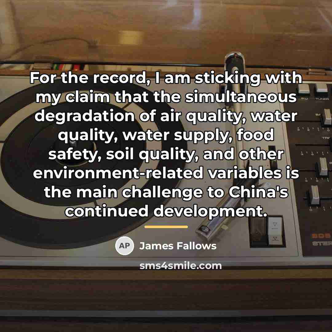 “For the record, I am sticking with my claim that…” quote by James Fallows