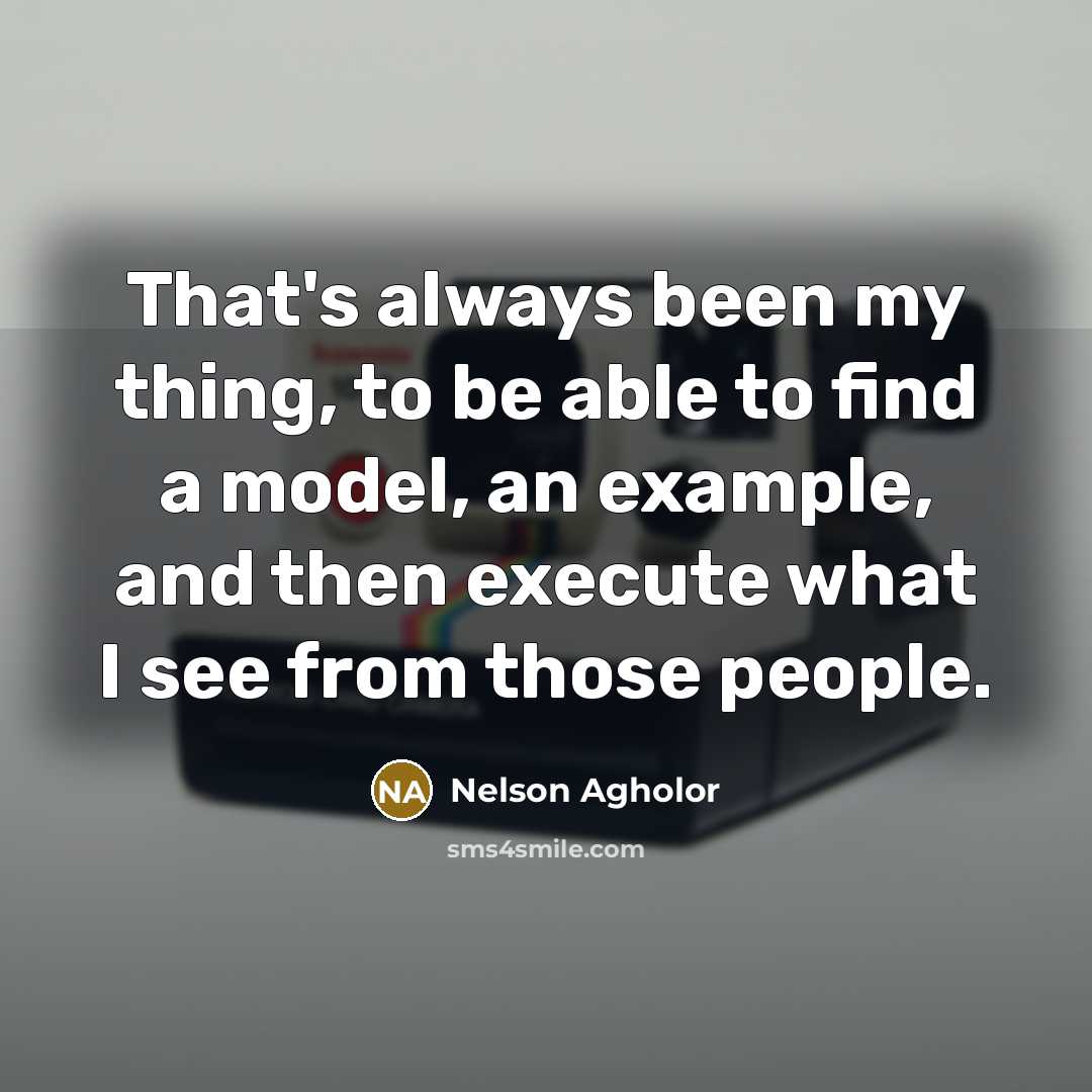 “That's always been my thing, to be able to find…” quote by Nelson Agholor