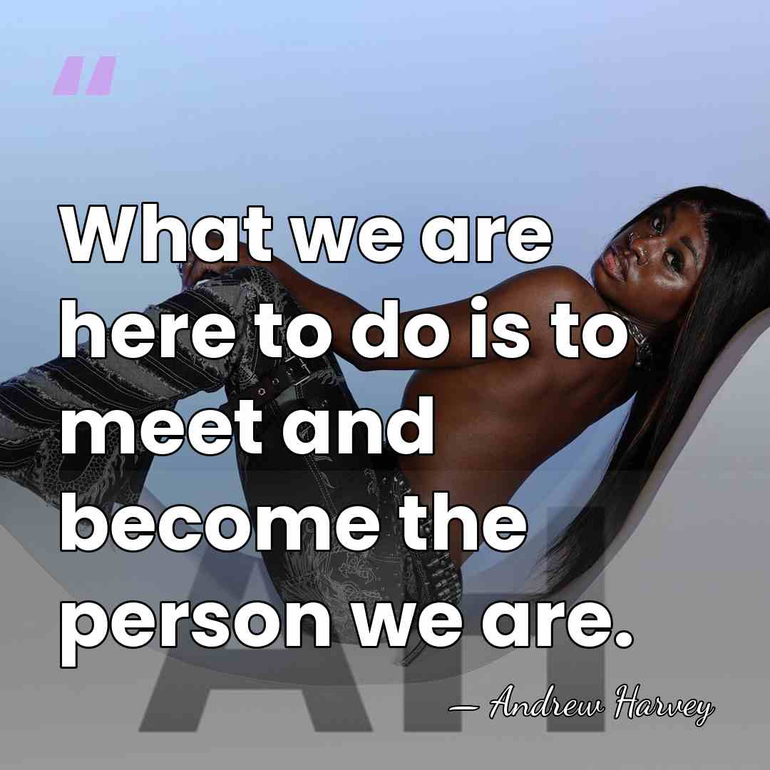 What we are here to do is to meet and become the&hellip; - Andrew Harvey