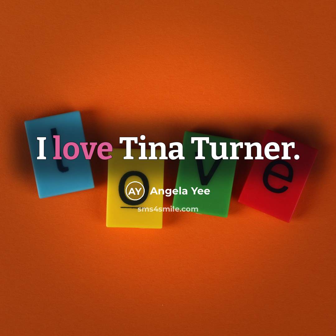 “I love Tina Turner.…” quote by Angela Yee