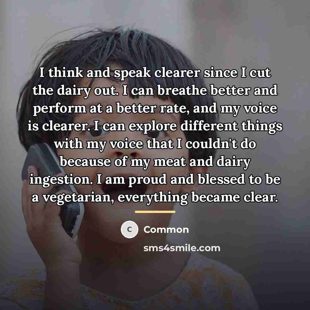 “I think and speak clearer since I cut the dairy…” quote by Common