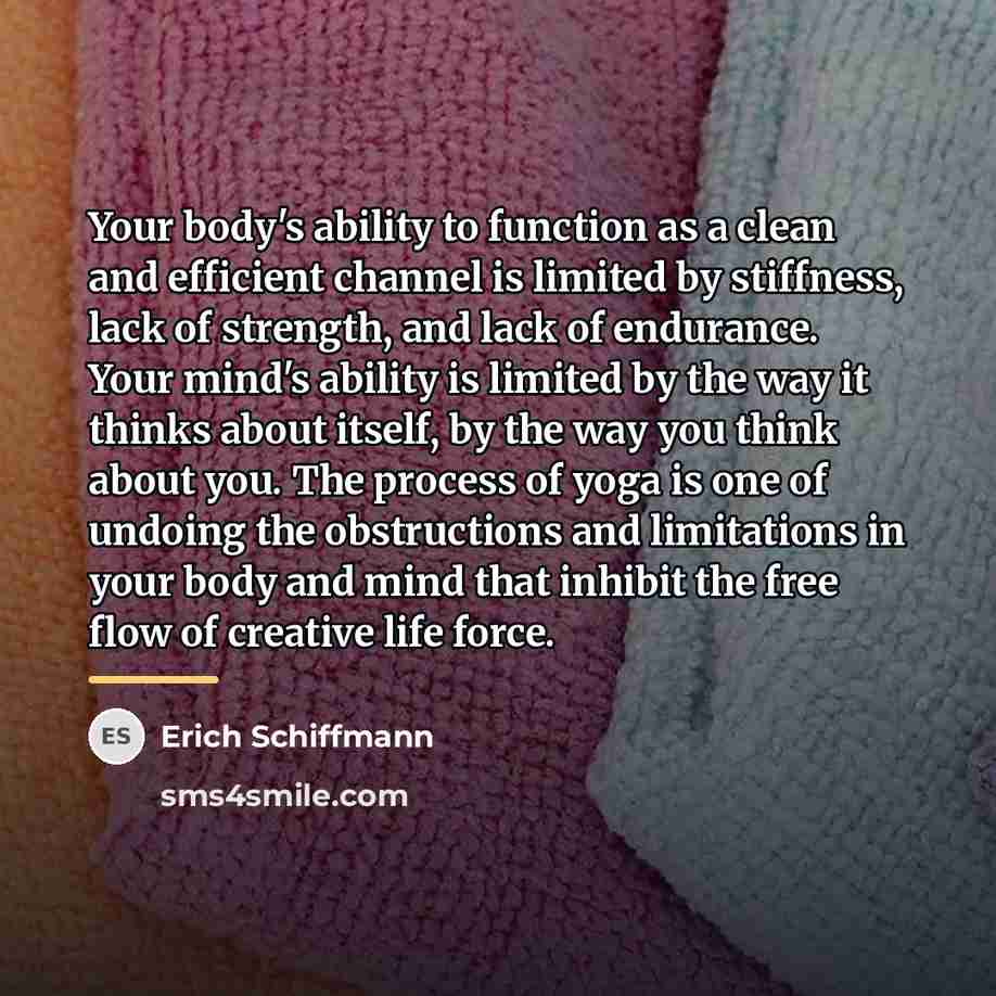 “Your body's ability to function as a clean and efficient…” quote by Erich Schiffmann
