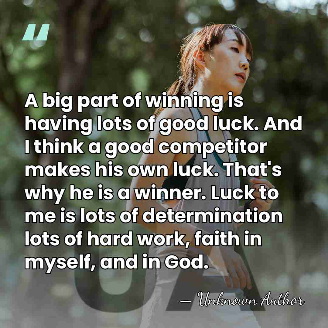 A big part of winning is having lots of good luck. And&hellip; - Lane Frost