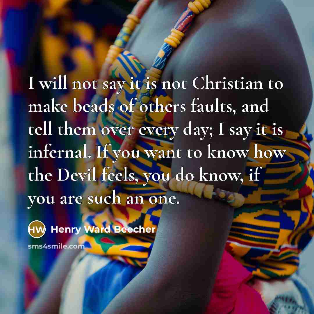 “I will not say it is not Christian to make…” quote by Henry Ward Beecher