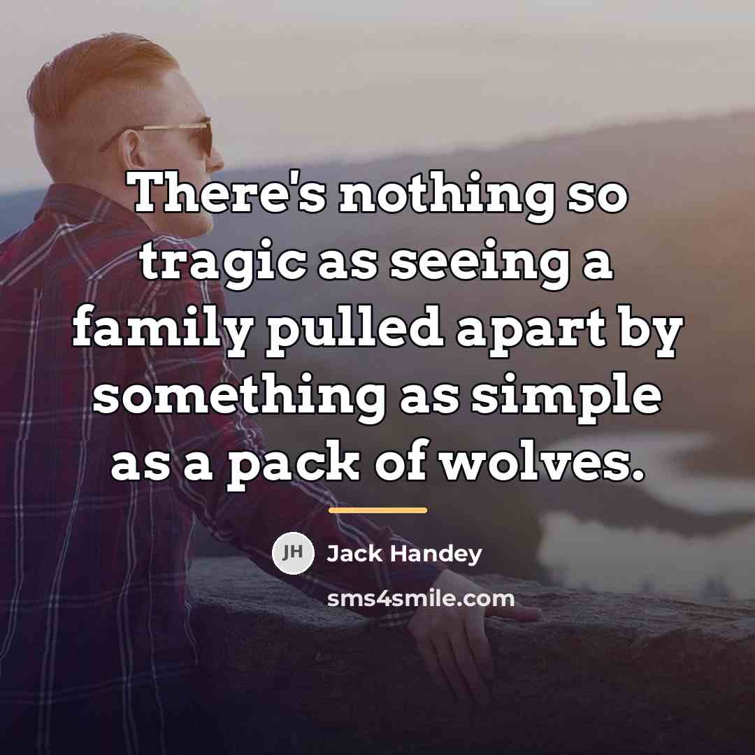 “There's nothing so tragic as seeing a family pulled apart…” quote by Jack Handey
