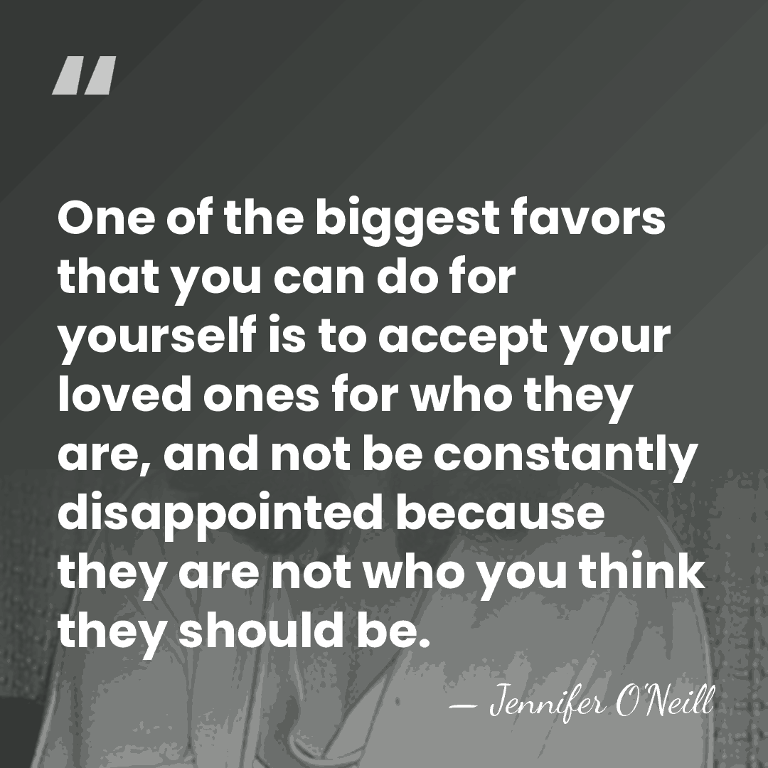 One of the biggest favors that you can do for yourself is&hellip; - Jennifer O'Neill