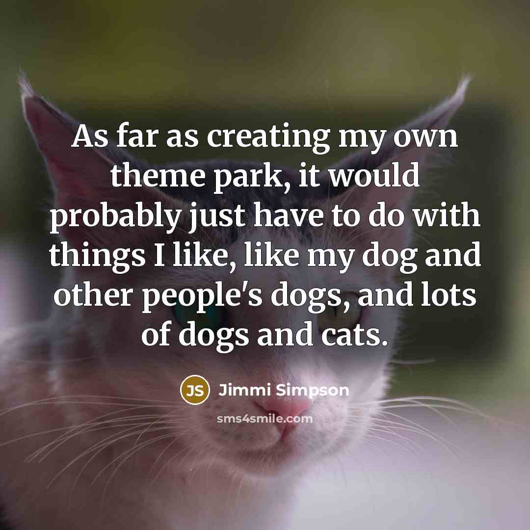 “As far as creating my own theme park, it would…” quote by Jimmi Simpson