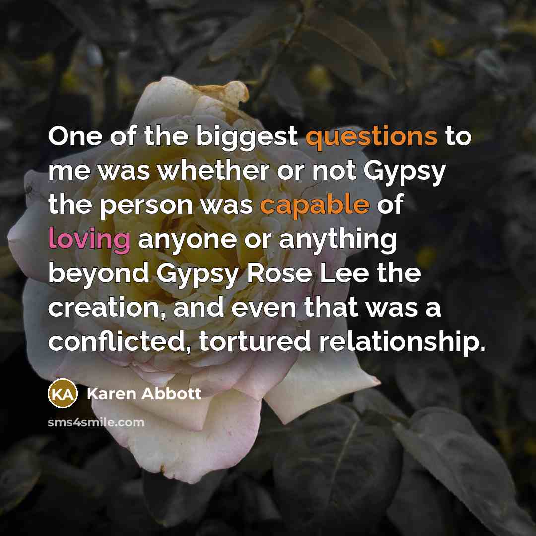 “One of the biggest questions to me was whether or…” quote by Karen Abbott