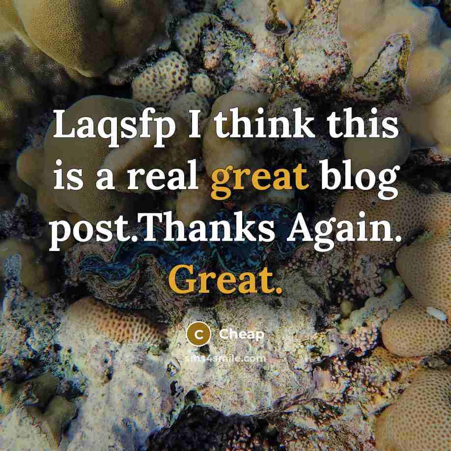 “Laqsfp I think this is a real great blog post.Thanks Again. Great.” quote by Cheap