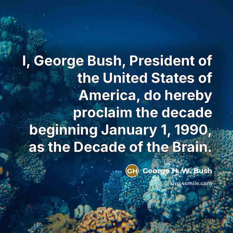 “I, George Bush, President of the United States of America,…” quote by George H. W. Bush