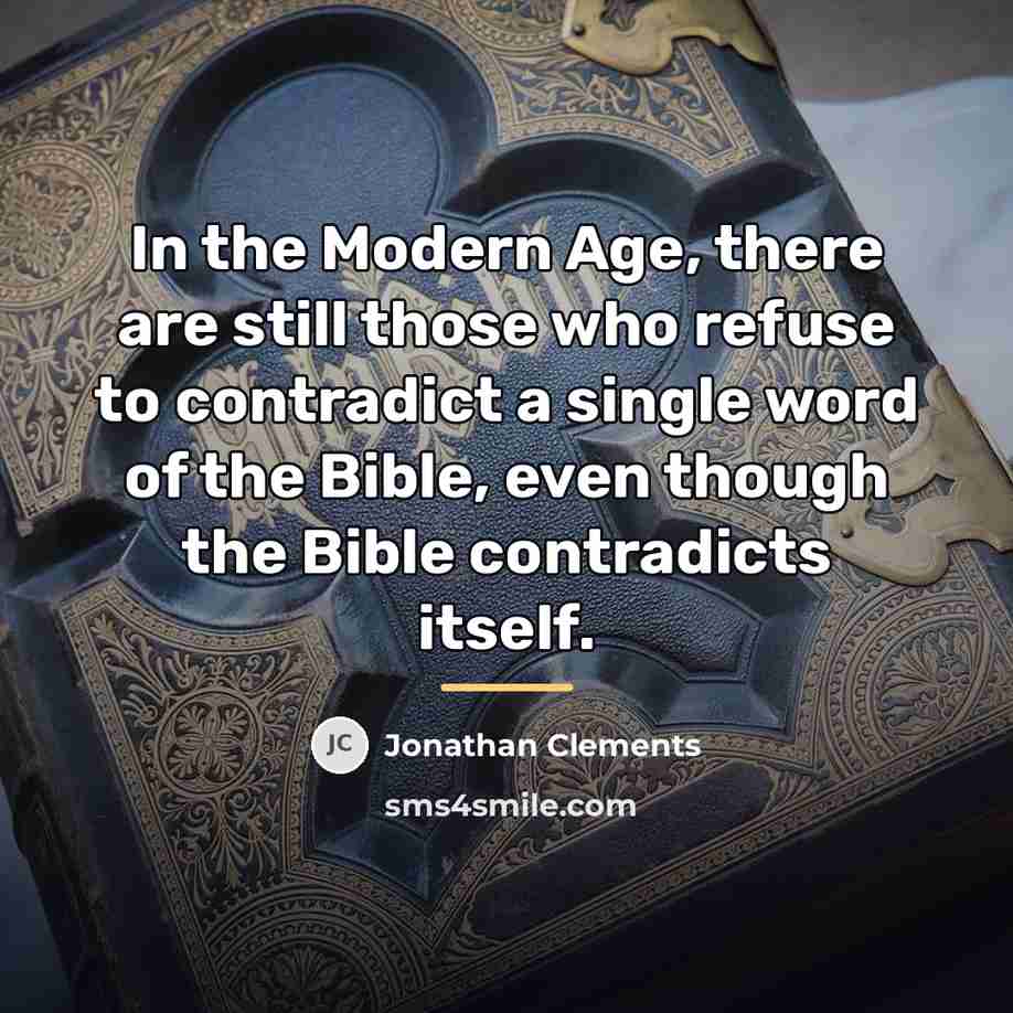 “In the Modern Age, there are still those who refuse…” quote by Jonathan Clements