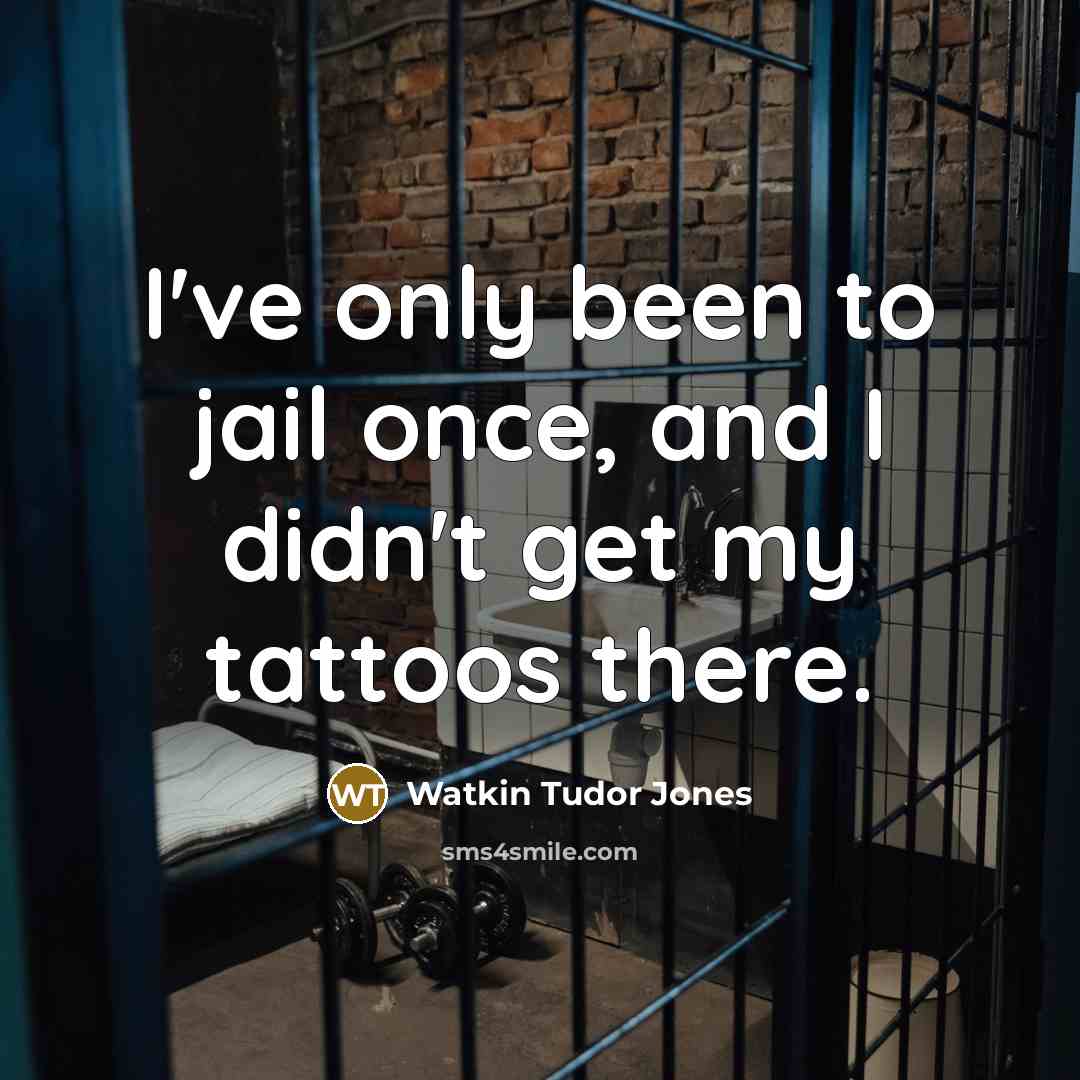 “I've only been to jail once, and I didn't get…” quote by Watkin Tudor Jones